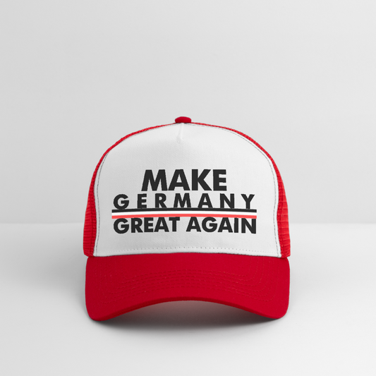 Trucker Cap MAKE GERMANY GREAT AGAIN - Weiß/Rot