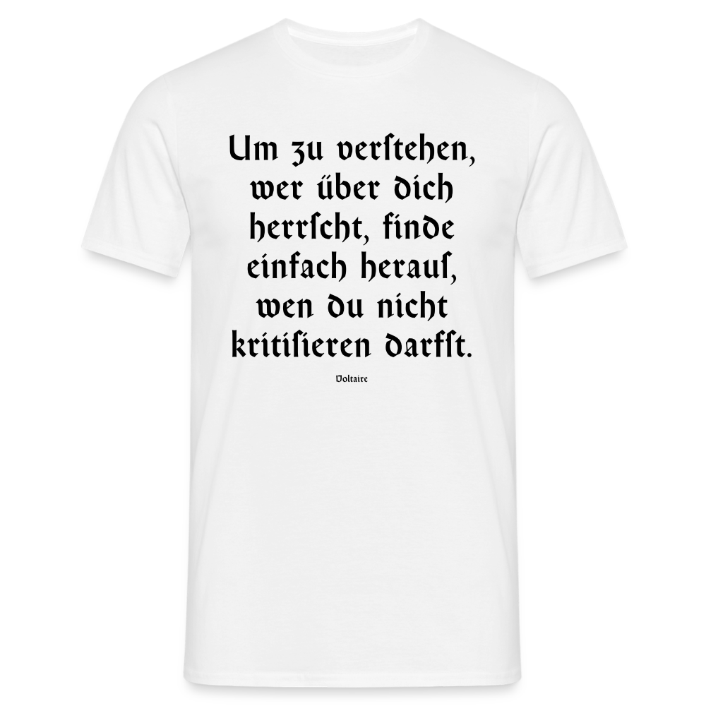 T-Shirt - Voltaire - white