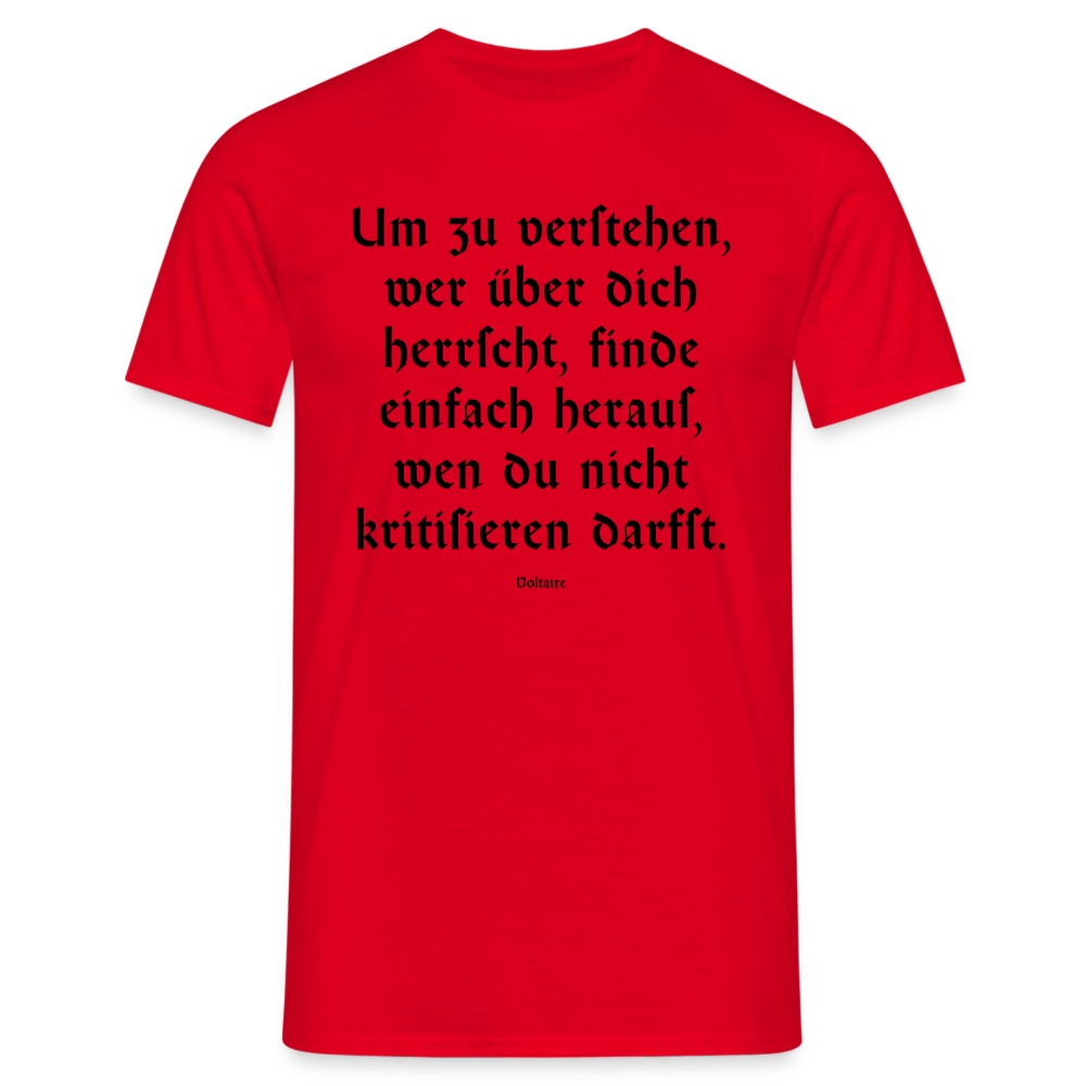 T-Shirt - Voltaire - red