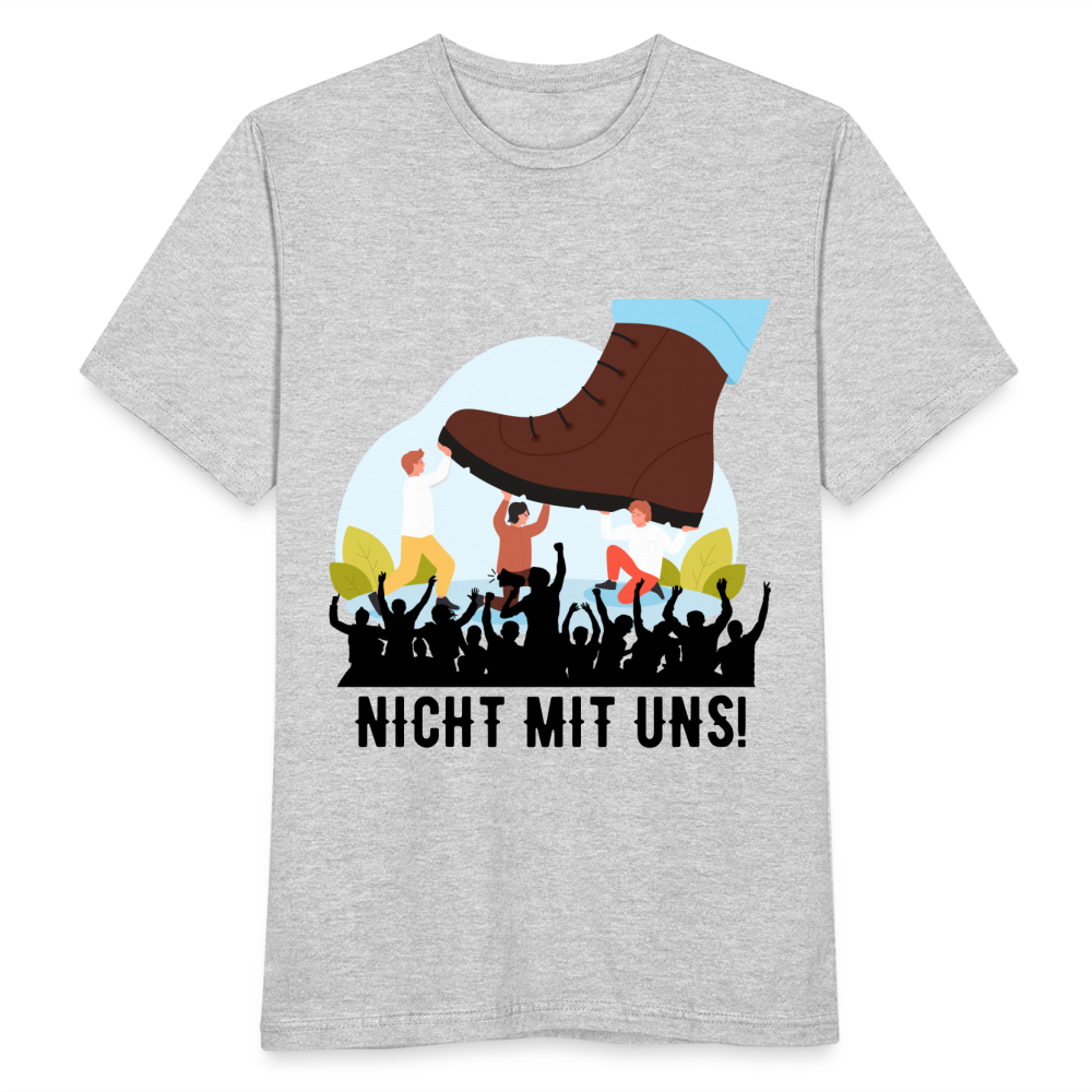 T-Shirt - Nicht mit uns! - heather grey