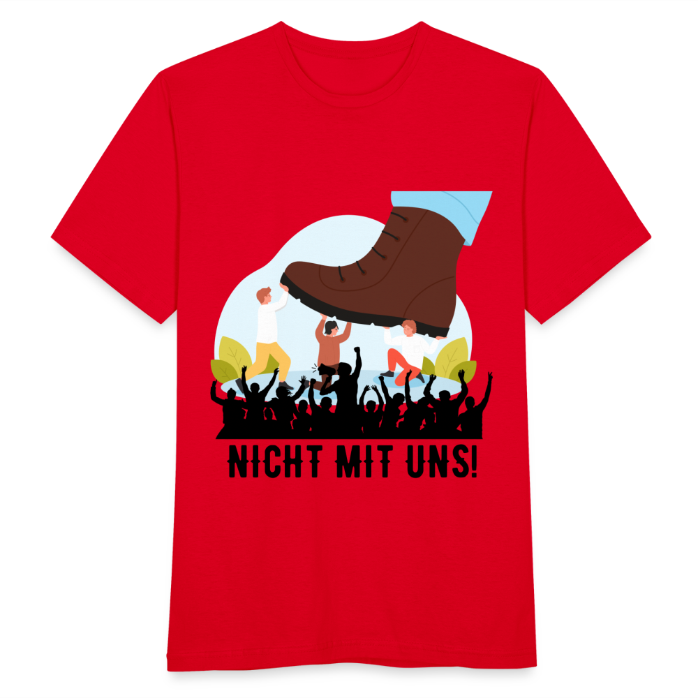 T-Shirt - Nicht mit uns! - red