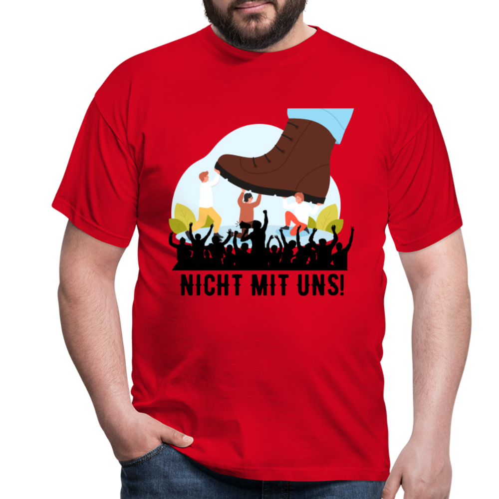 T-Shirt - Nicht mit uns! - red