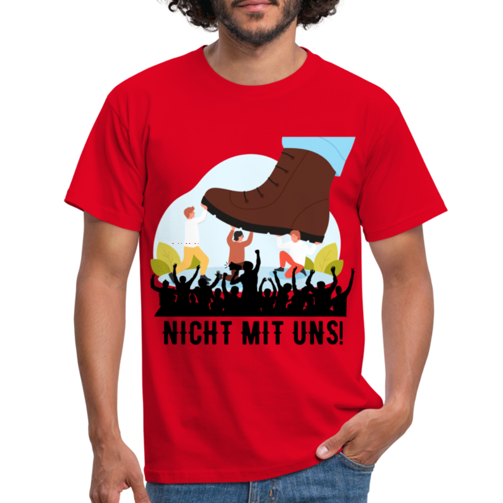 T-Shirt - Nicht mit uns! - red