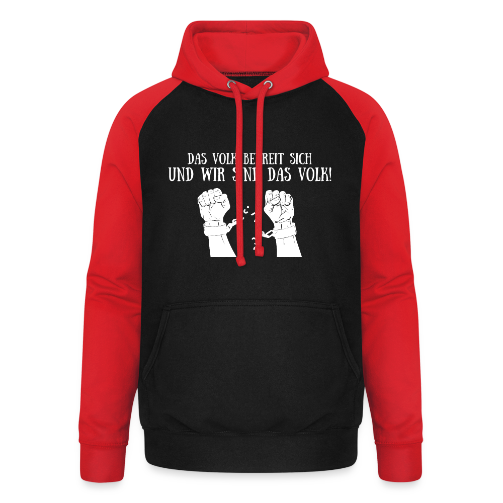 Hoodie - Das Volk befreit sich! - black/red