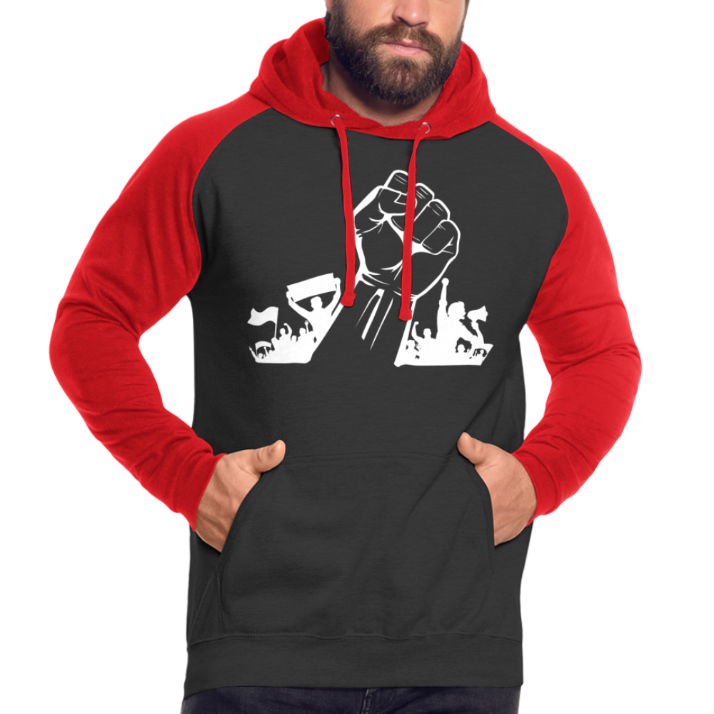 Hoodie - Aufstand - black/red