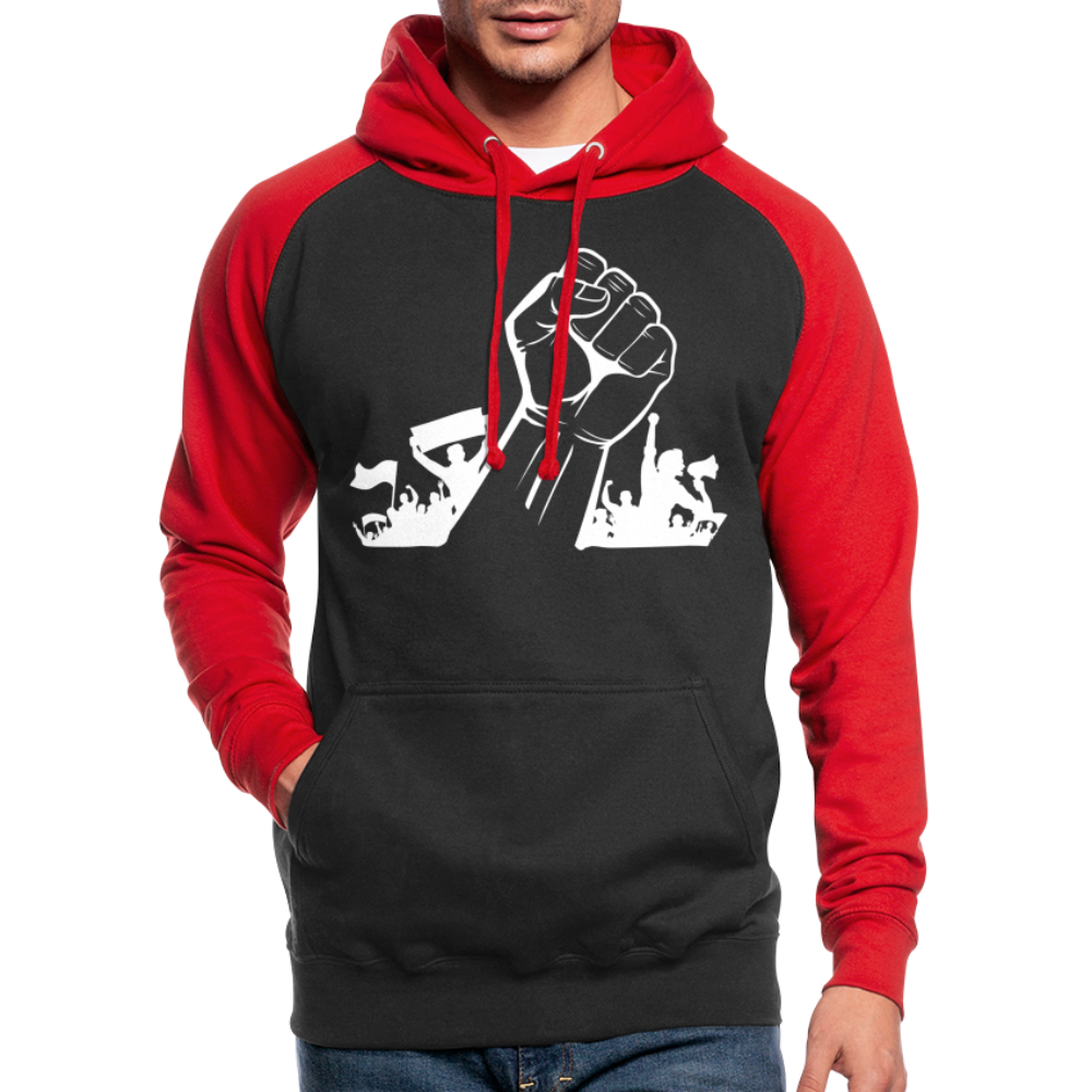 Hoodie - Aufstand - black/red