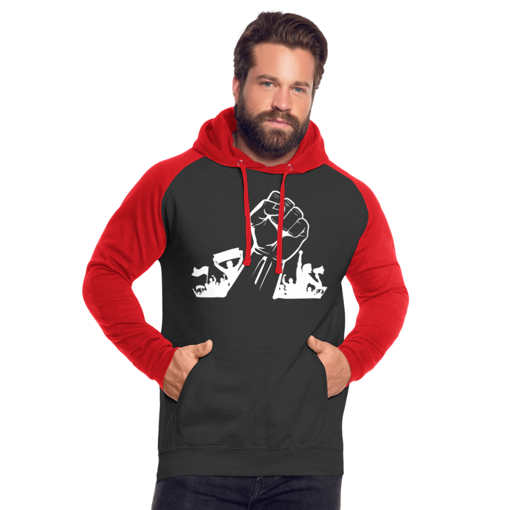 Hoodie - Aufstand - black/red