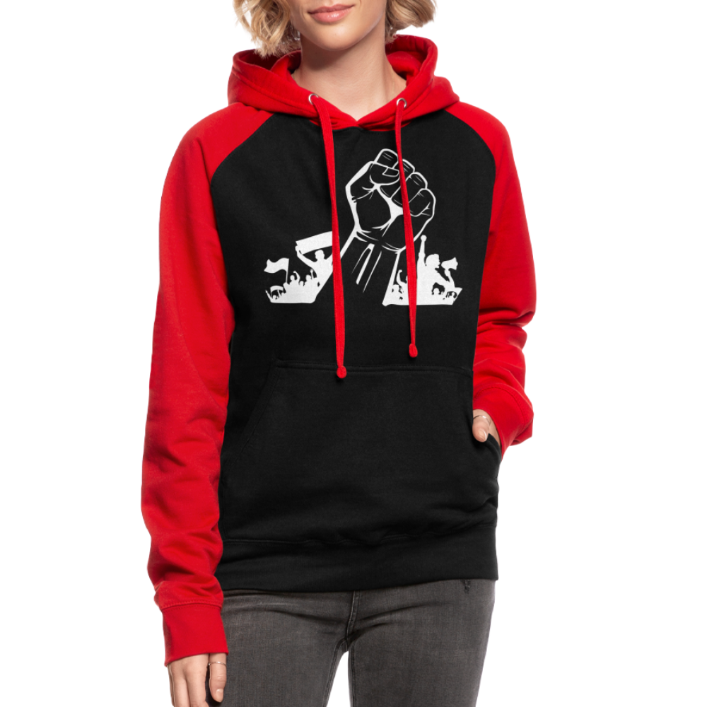 Hoodie - Aufstand - black/red