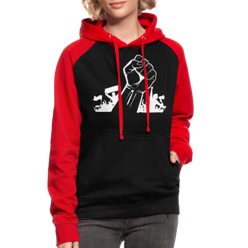 Hoodie - Aufstand - black/red