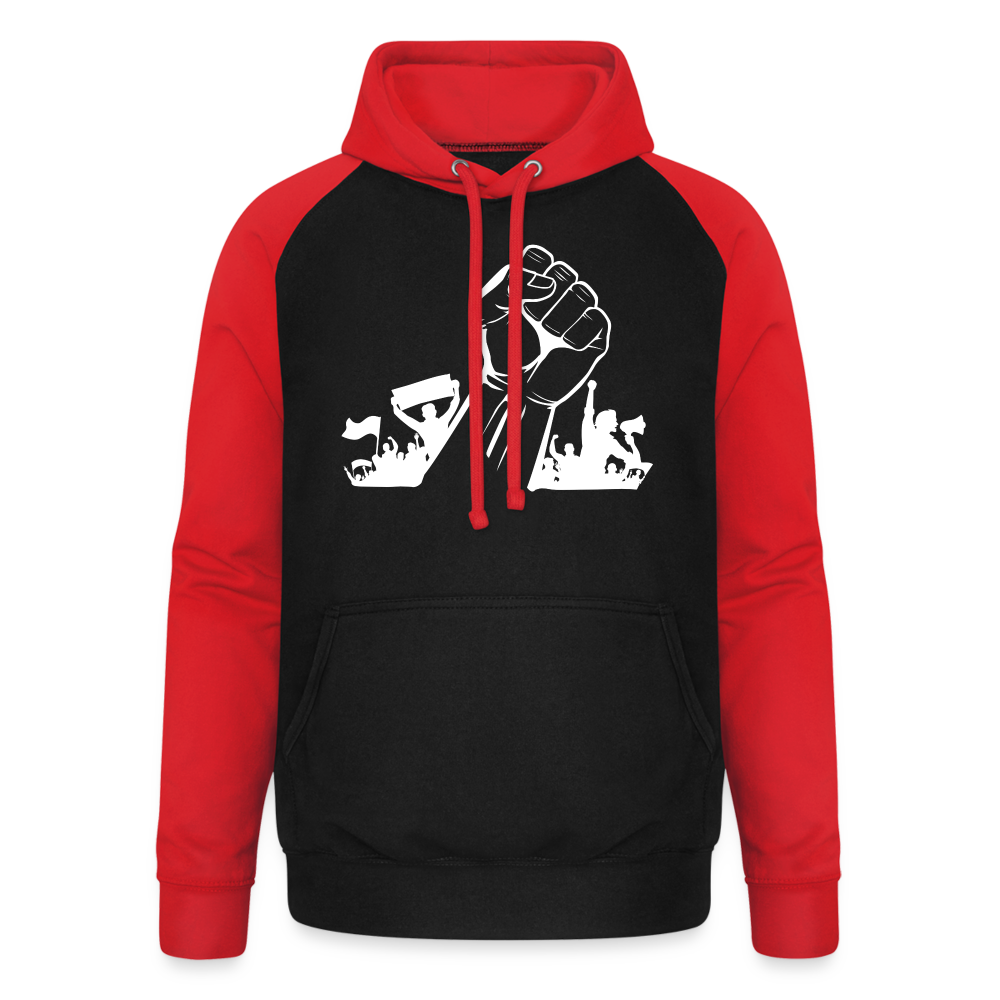 Hoodie - Aufstand - black/red