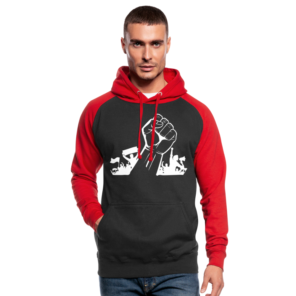 Hoodie - Aufstand - black/red