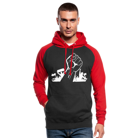 Hoodie - Aufstand - black/red