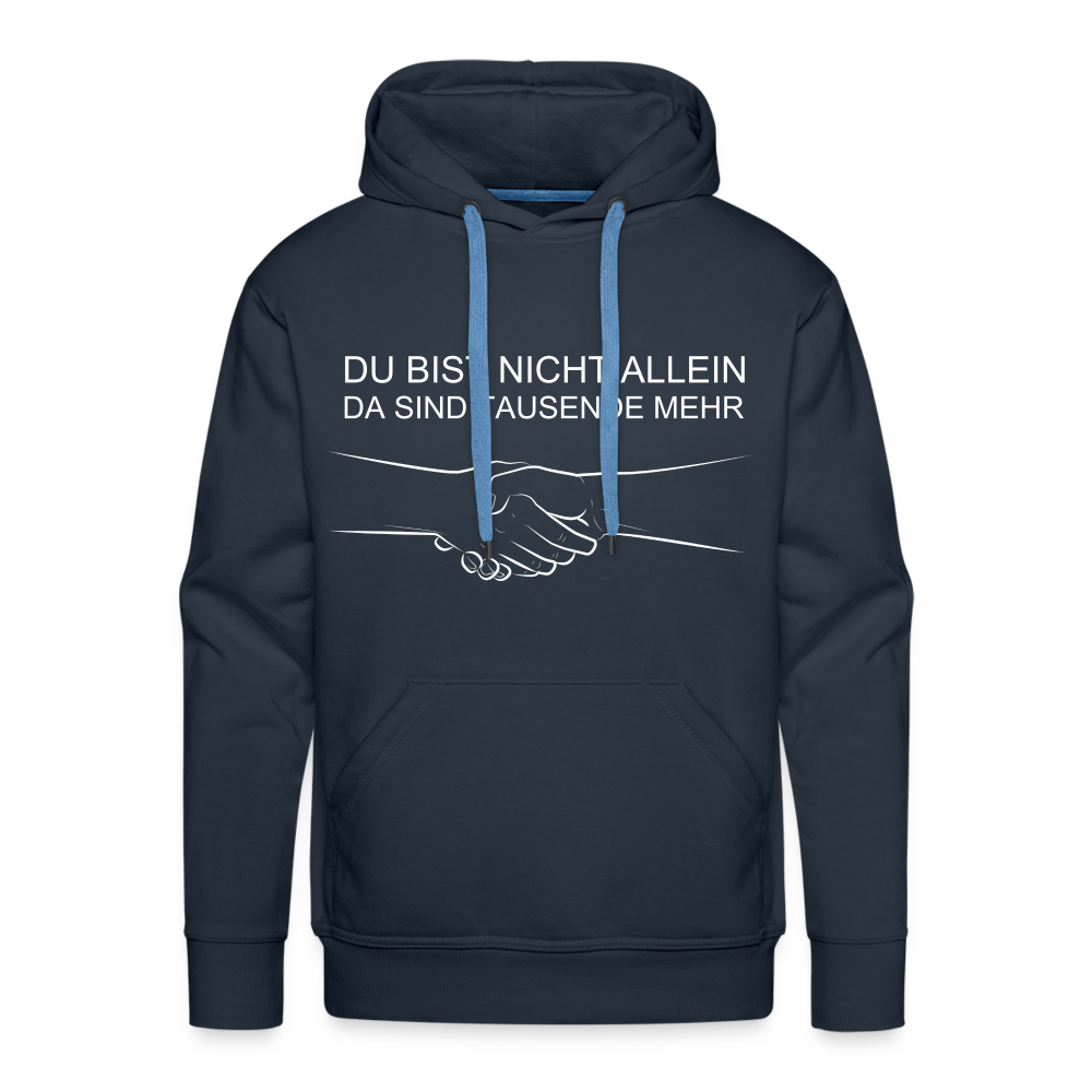 Männer Premium Hoodie - Du bist nicht allein - Navy