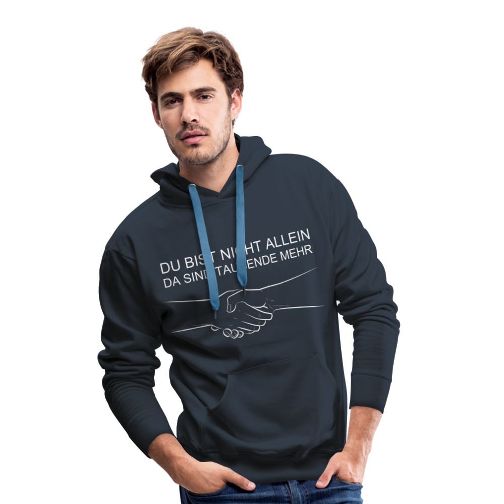 Männer Premium Hoodie - Du bist nicht allein - Navy