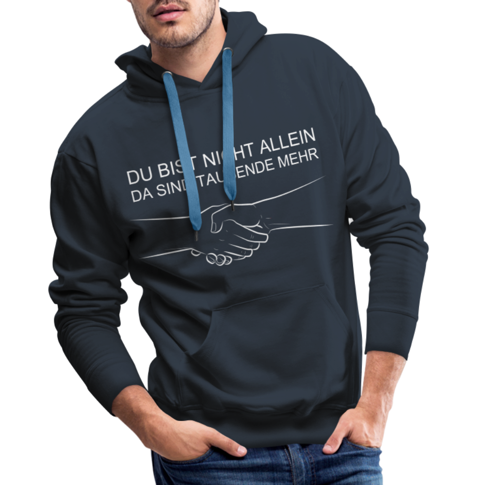 Männer Premium Hoodie - Du bist nicht allein - Navy