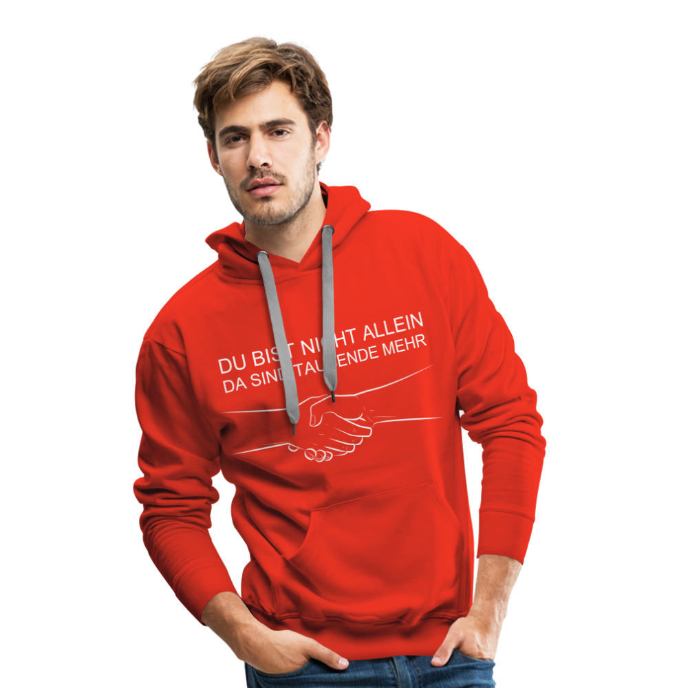 Männer Premium Hoodie - Du bist nicht allein - Rot