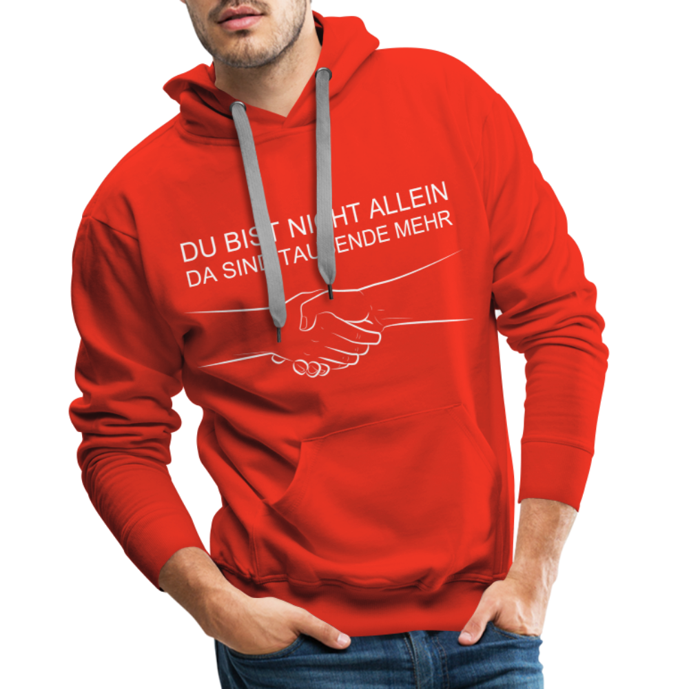 Männer Premium Hoodie - Du bist nicht allein - Rot