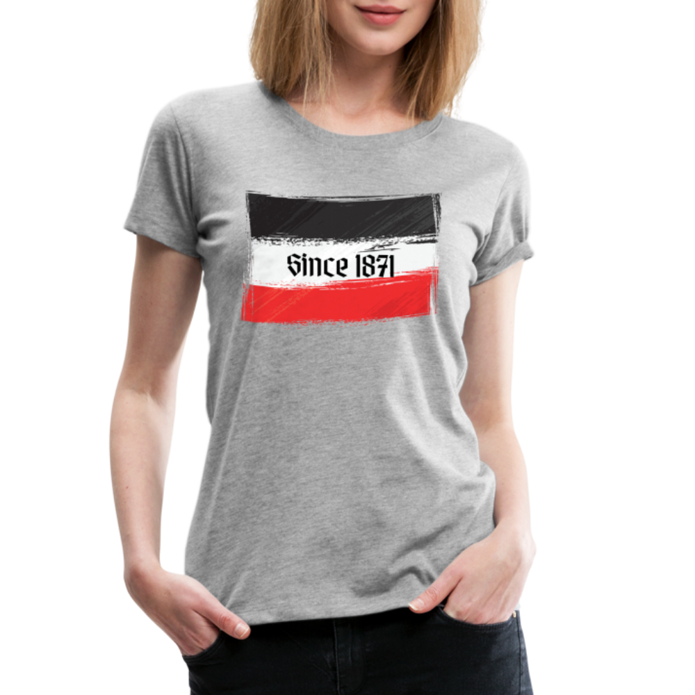 Frauen Premium T-Shirt -  Since 1871 - Grau meliert