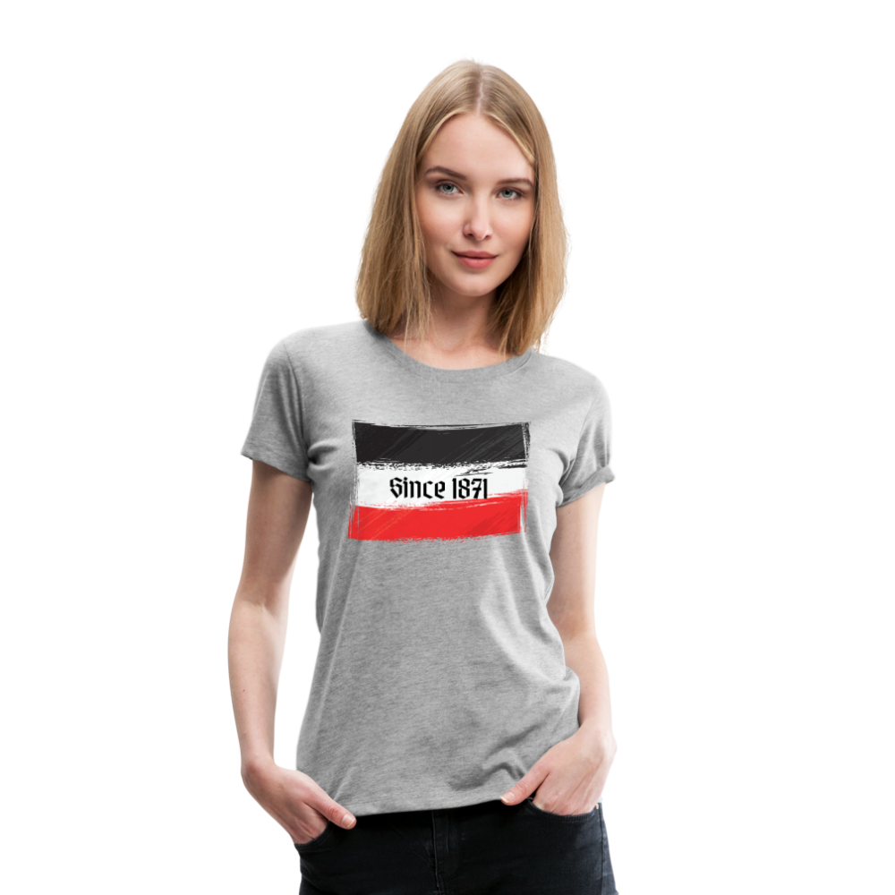 Frauen Premium T-Shirt -  Since 1871 - Grau meliert