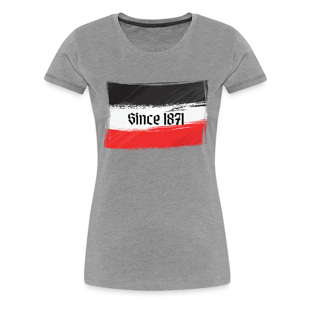 Frauen Premium T-Shirt -  Since 1871 - Grau meliert