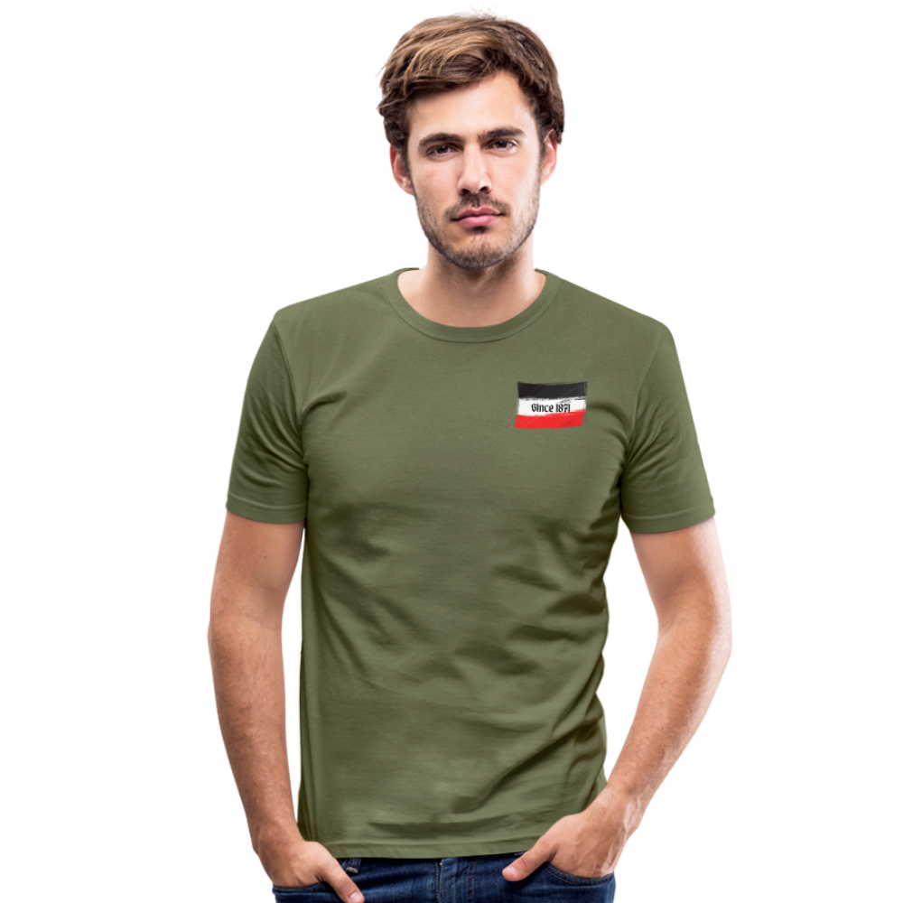 Männer Slim Fit T-Shirt 1871 - khaki Grün