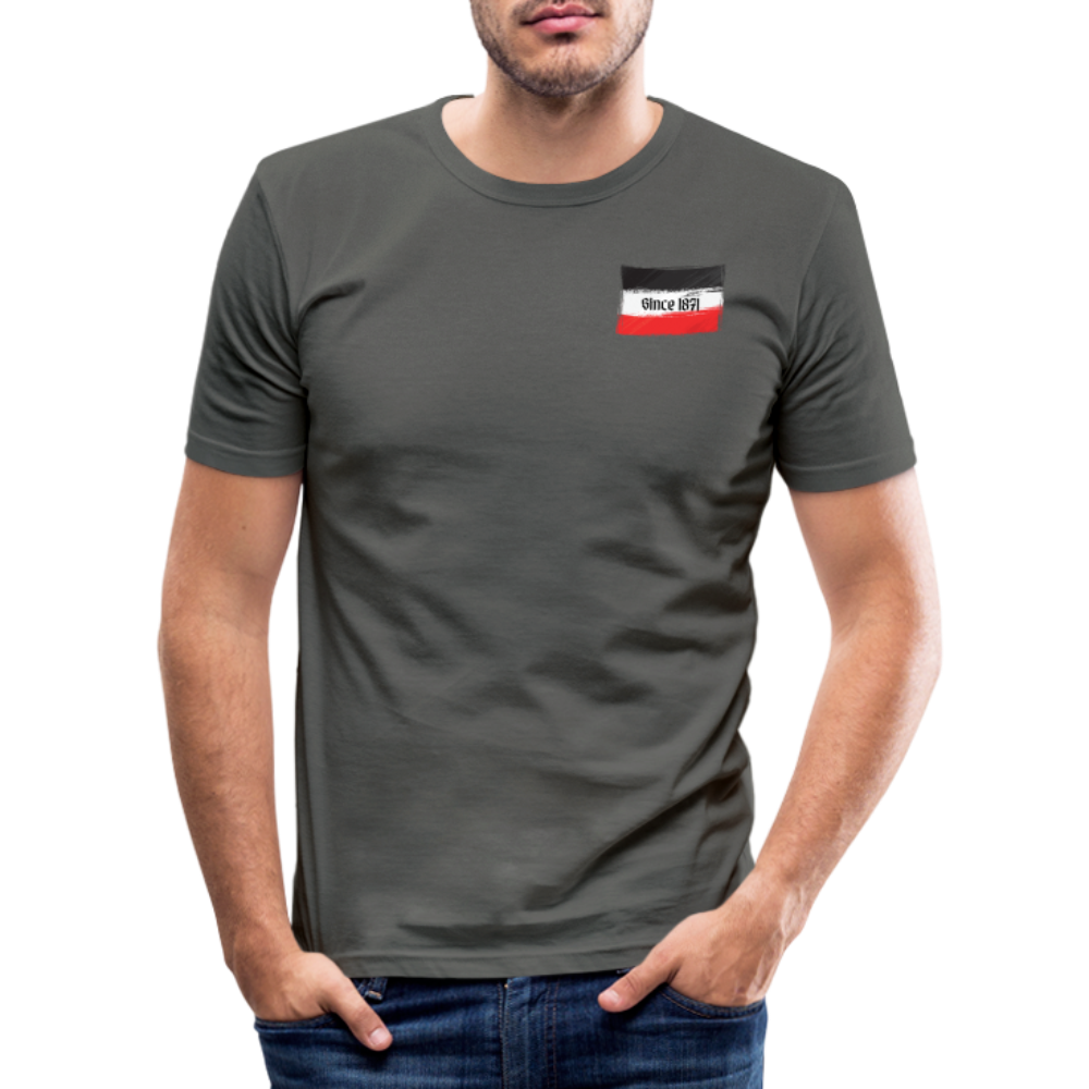 Männer Slim Fit T-Shirt 1871 - Graphite