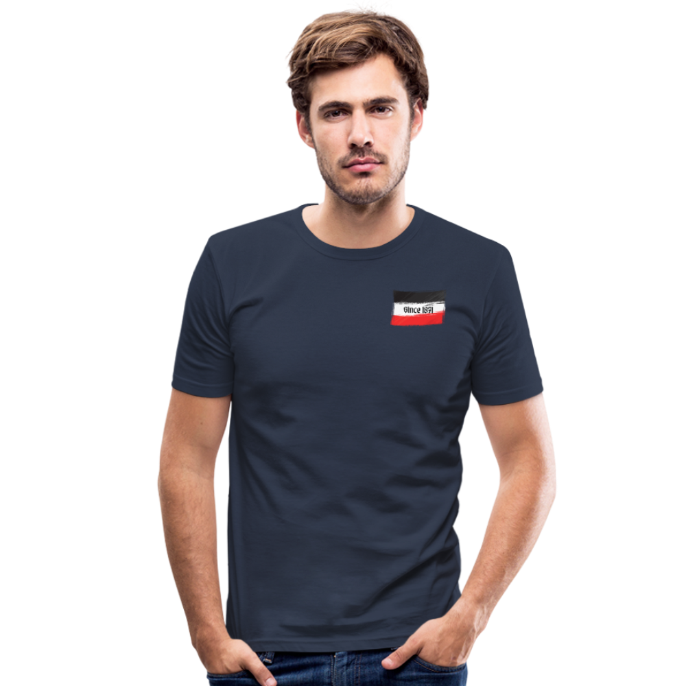 Männer Slim Fit T-Shirt 1871 - Navy