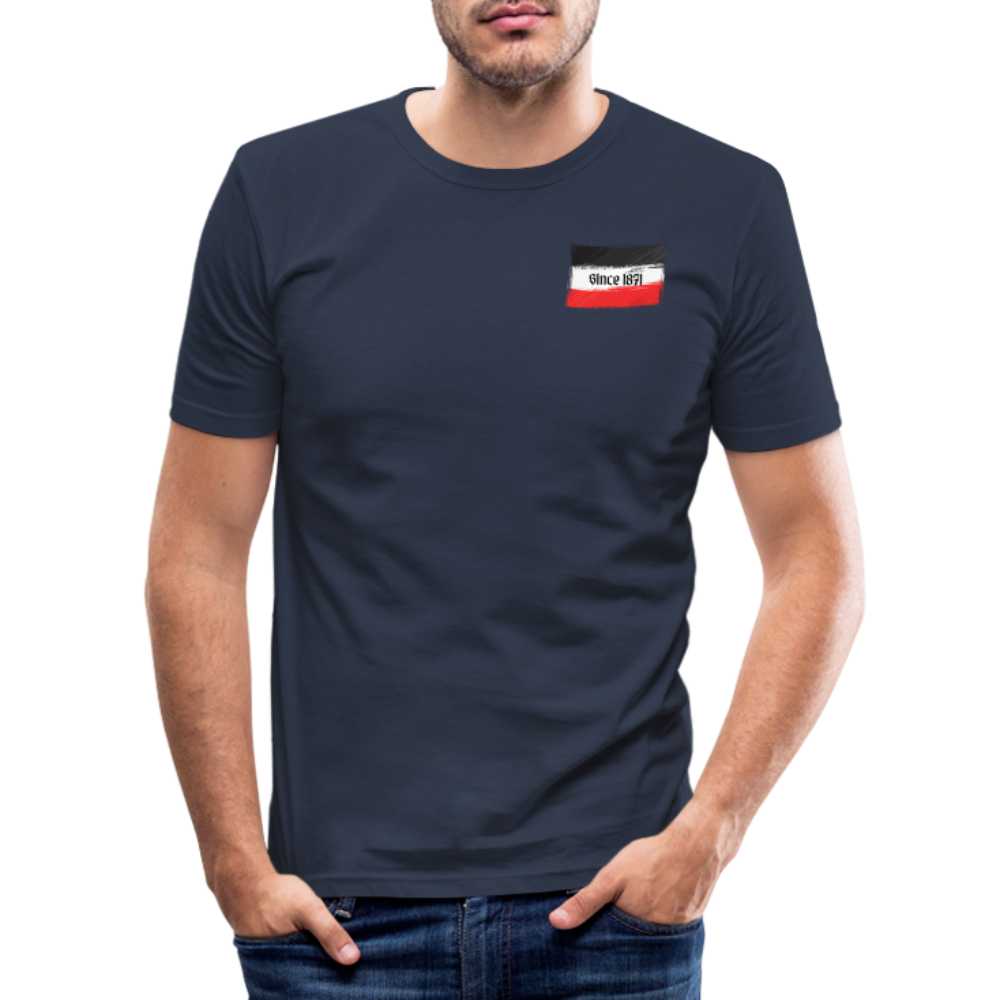 Männer Slim Fit T-Shirt 1871 - Navy