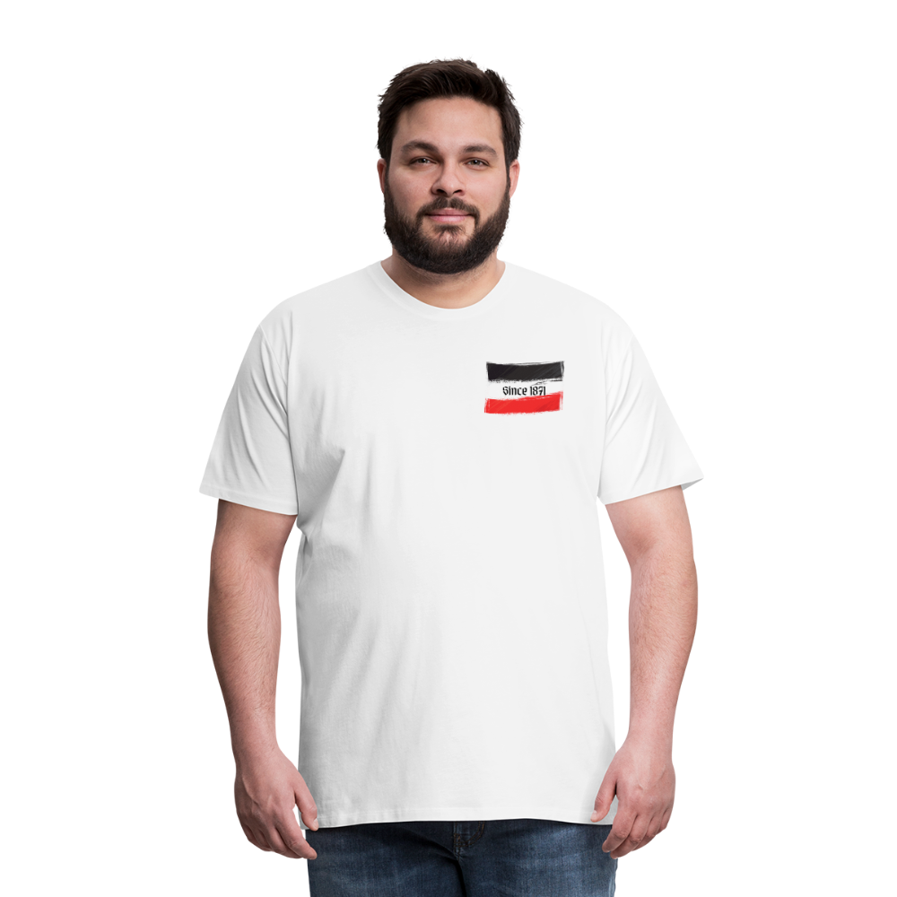 Männer Premium T-Shirt Q - weiß