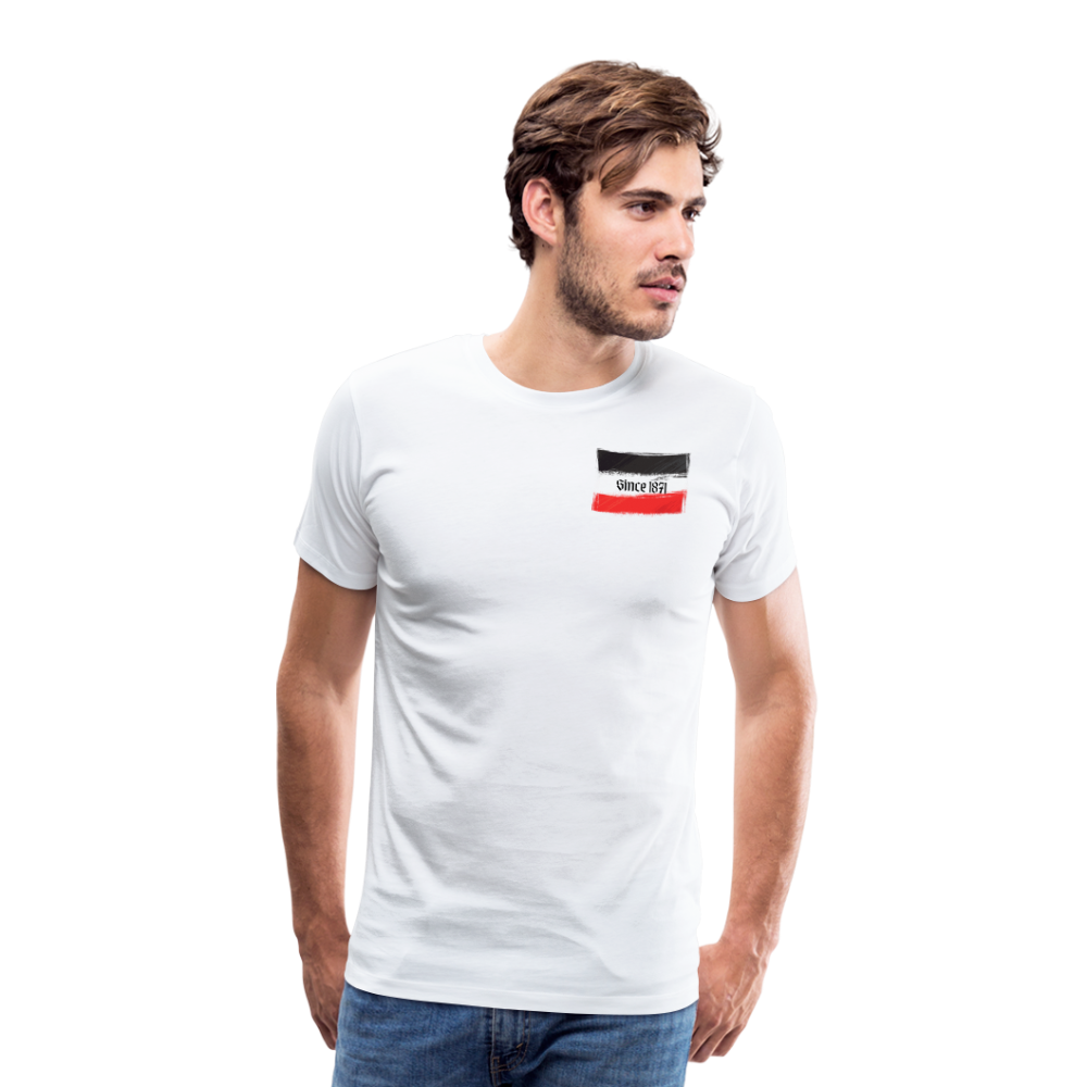 Männer Premium T-Shirt Q - weiß