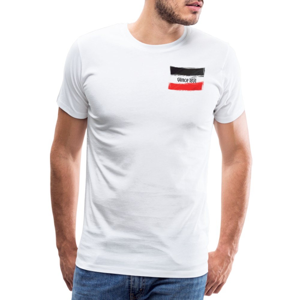 Männer Premium T-Shirt Q - weiß