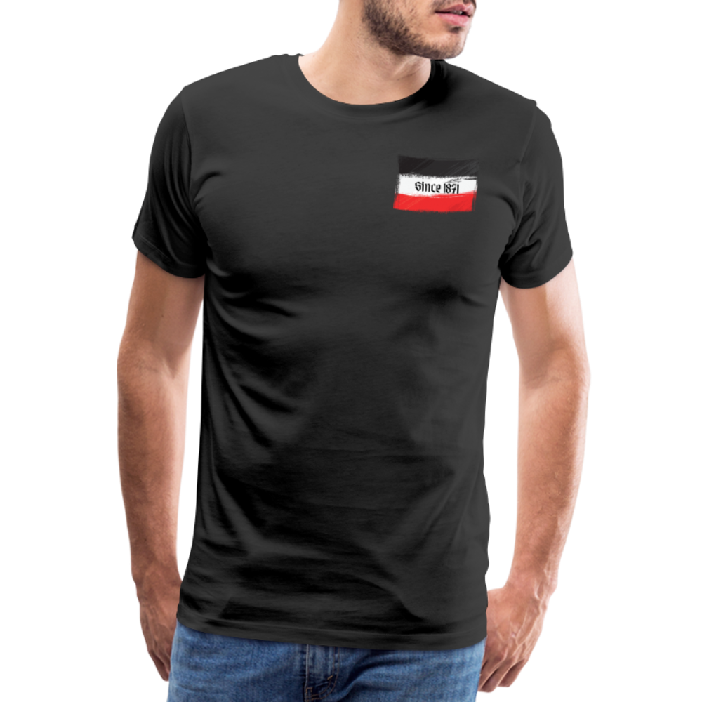 Männer Premium T-Shirt Q - Schwarz