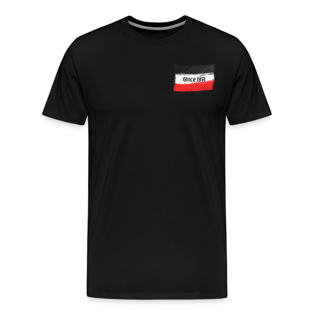 Männer Premium T-Shirt Q - Schwarz