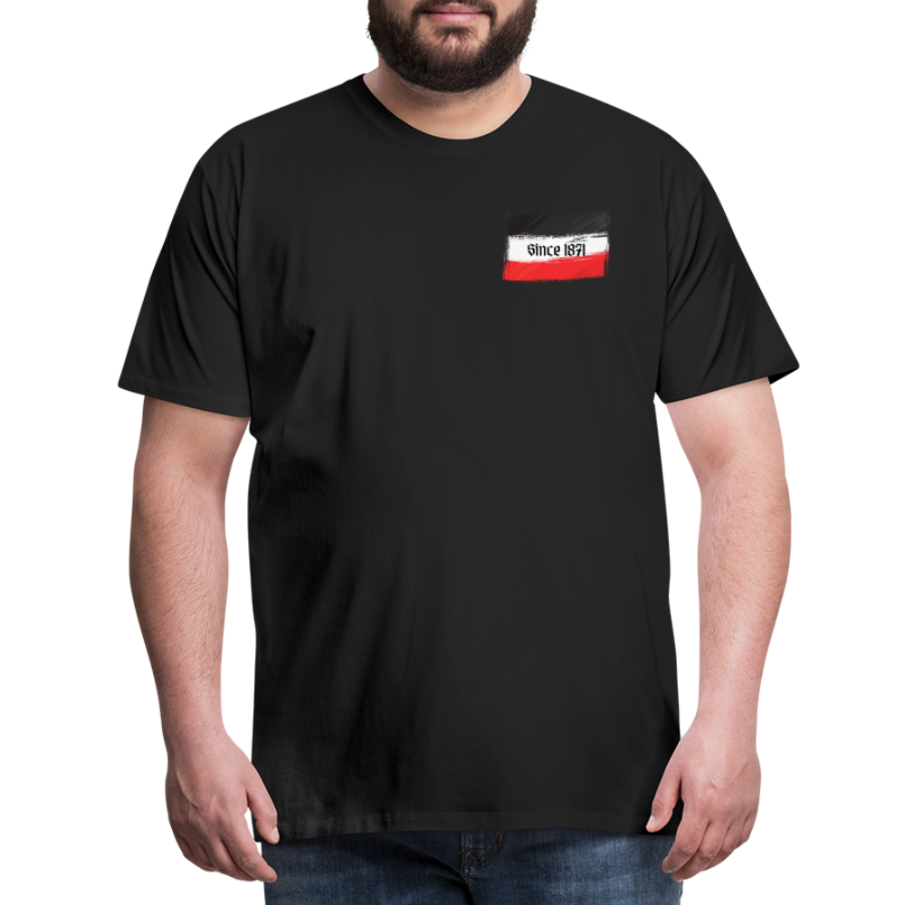 Männer Premium T-Shirt Q - Schwarz