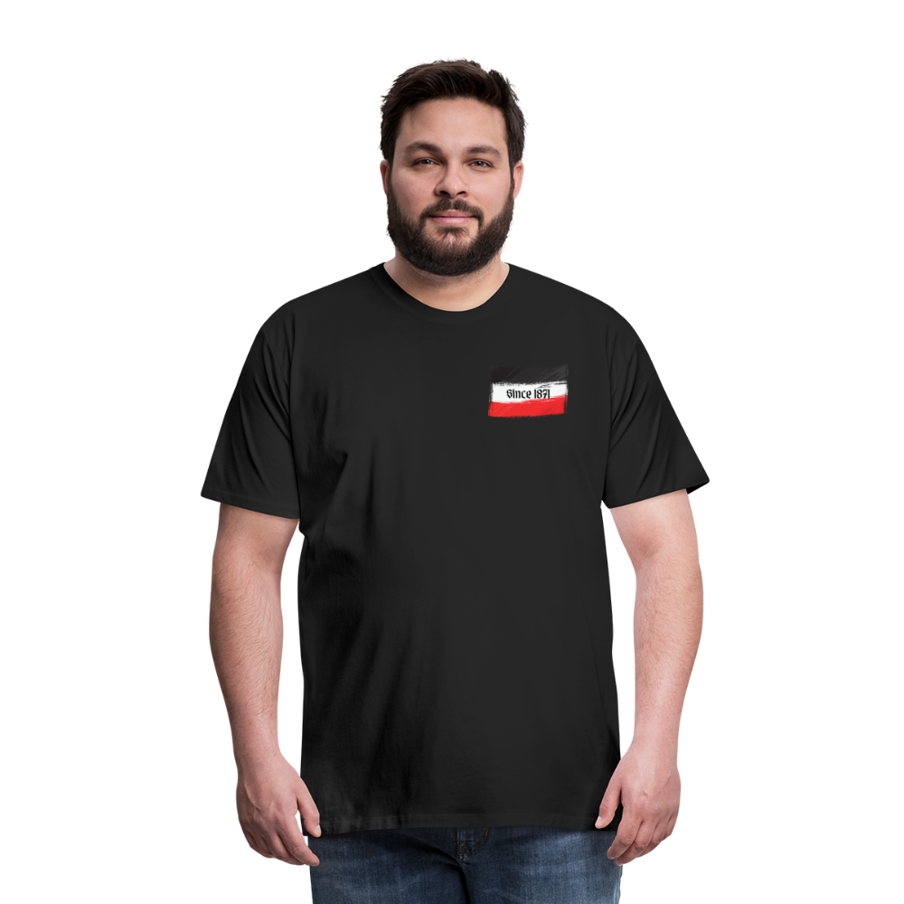 Männer Premium T-Shirt Q - Schwarz