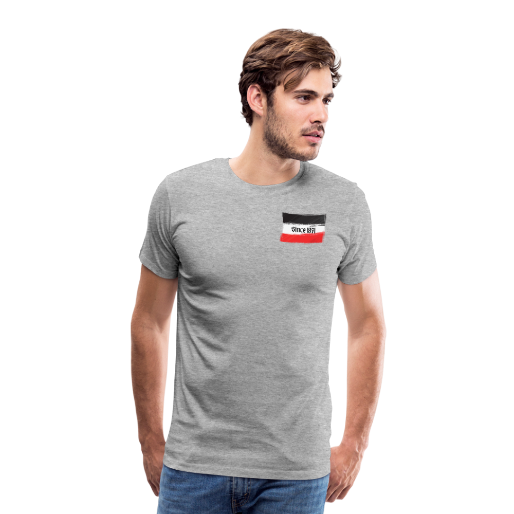 Männer Premium T-Shirt Q - Grau meliert