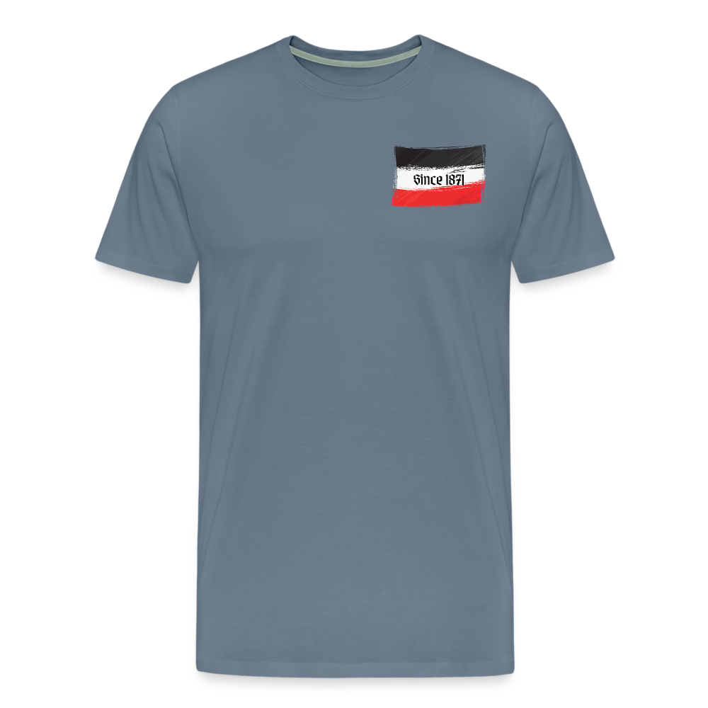 Männer Premium T-Shirt Q - Blaugrau