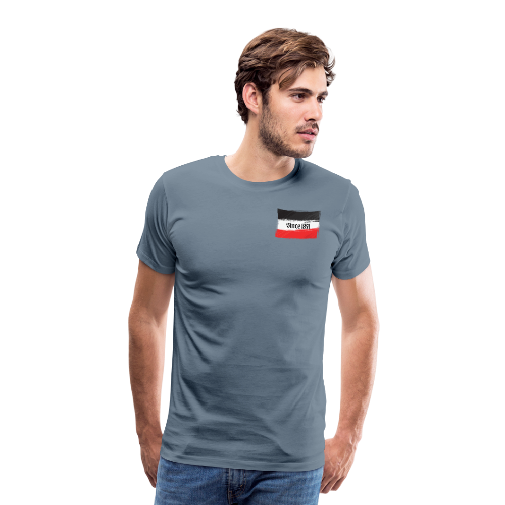 Männer Premium T-Shirt Q - Blaugrau