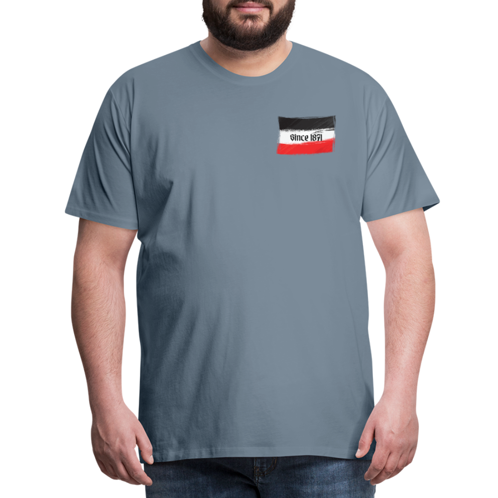 Männer Premium T-Shirt Q - Blaugrau