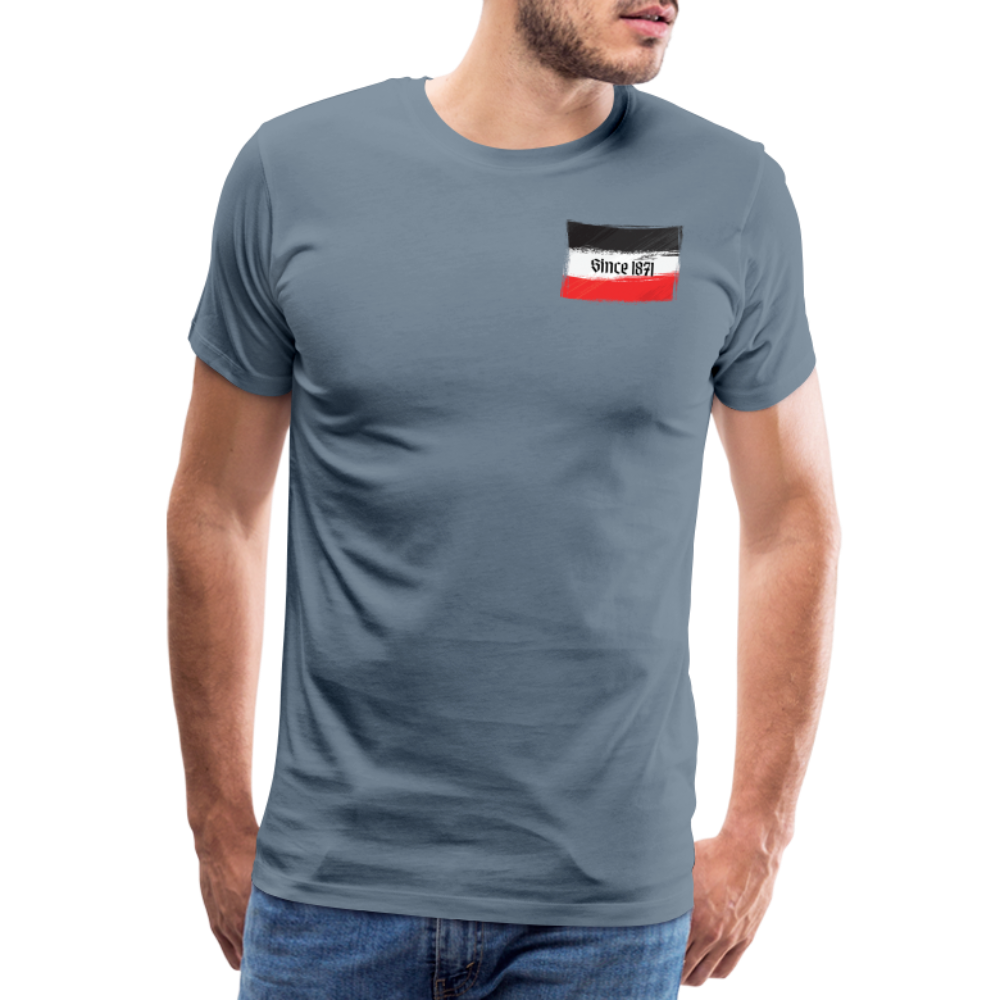 Männer Premium T-Shirt Q - Blaugrau