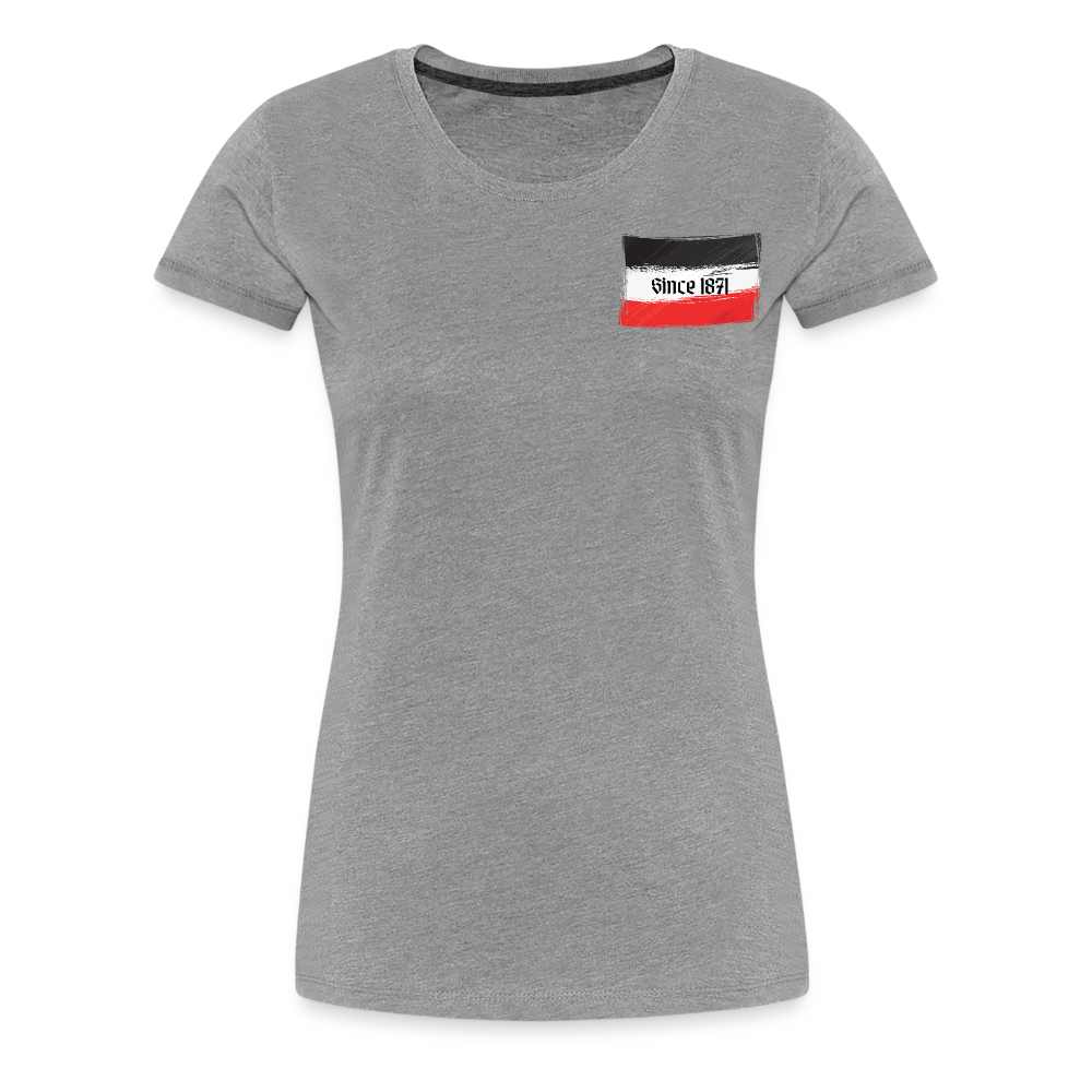 Frauen Premium T-Shirt Q - Grau meliert