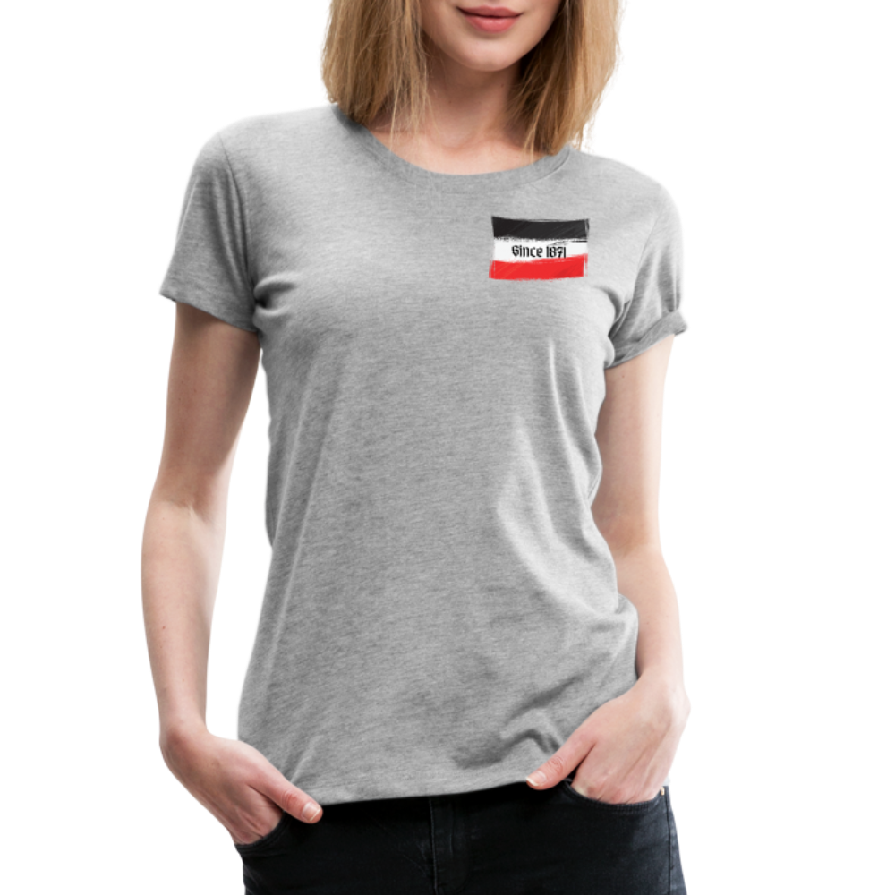 Frauen Premium T-Shirt Q - Grau meliert