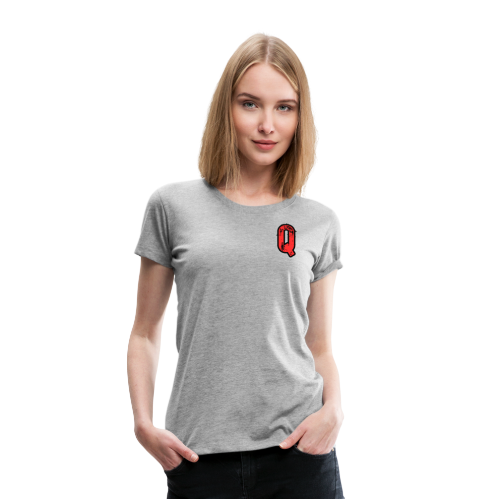 Frauen Premium T-Shirt Q17 - Grau meliert