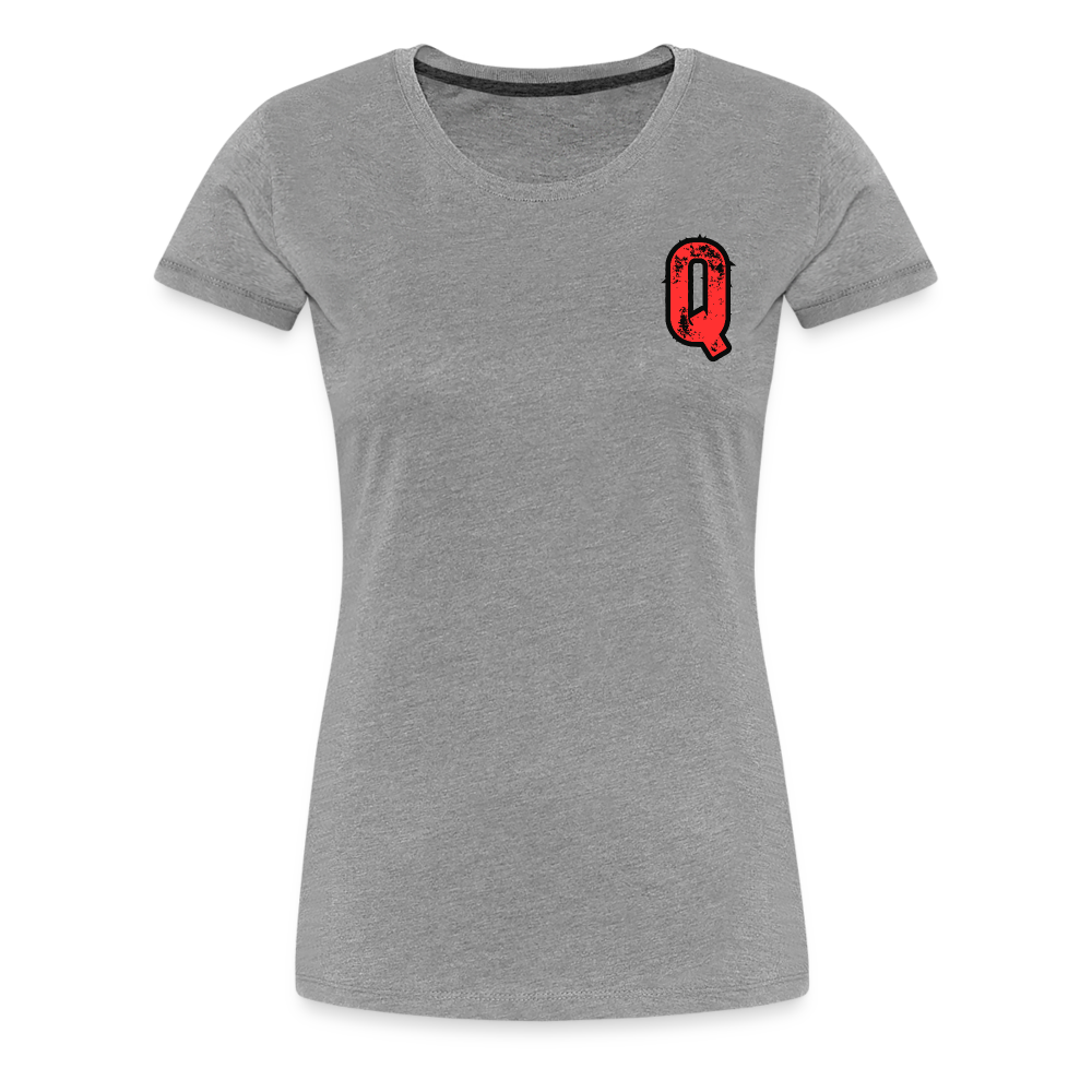 Frauen Premium T-Shirt Q17 - Grau meliert