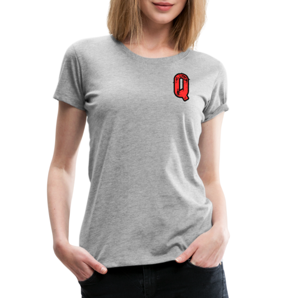 Frauen Premium T-Shirt Q17 - Grau meliert