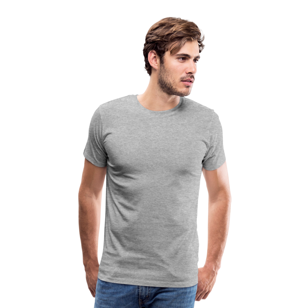 Männer Premium T-Shirt Q17 - Grau meliert