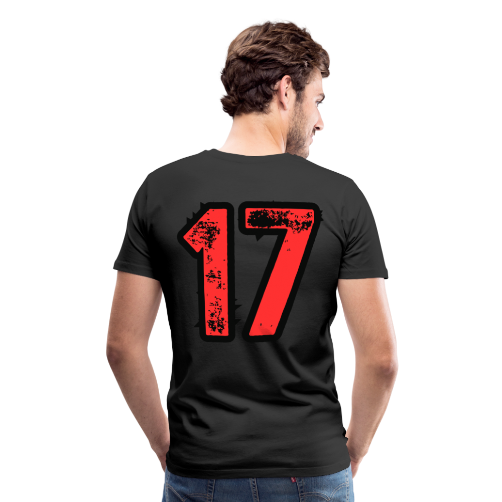 Männer Premium T-Shirt 1871 & 17 - Schwarz