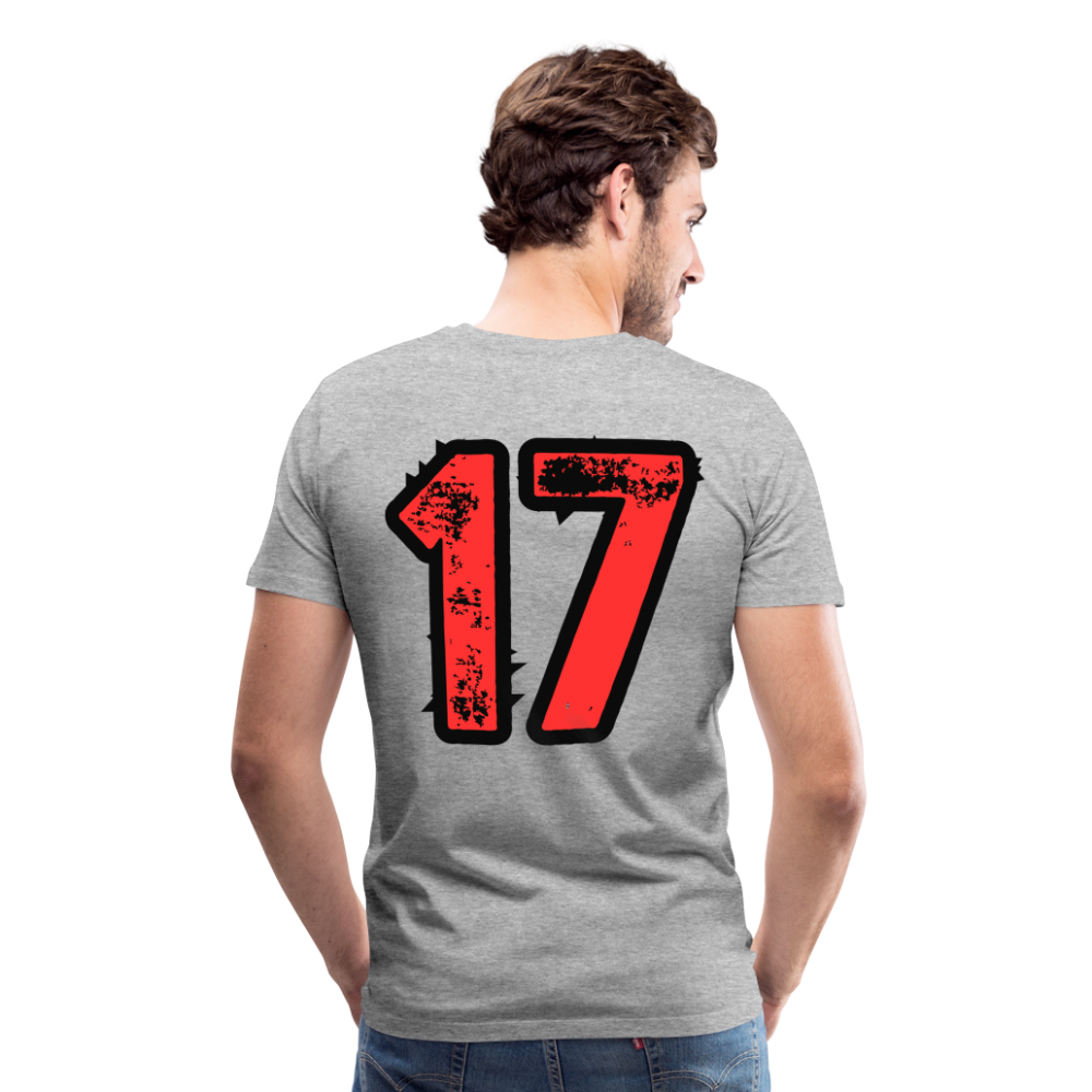 Männer Premium T-Shirt 1871 & 17 - Grau meliert