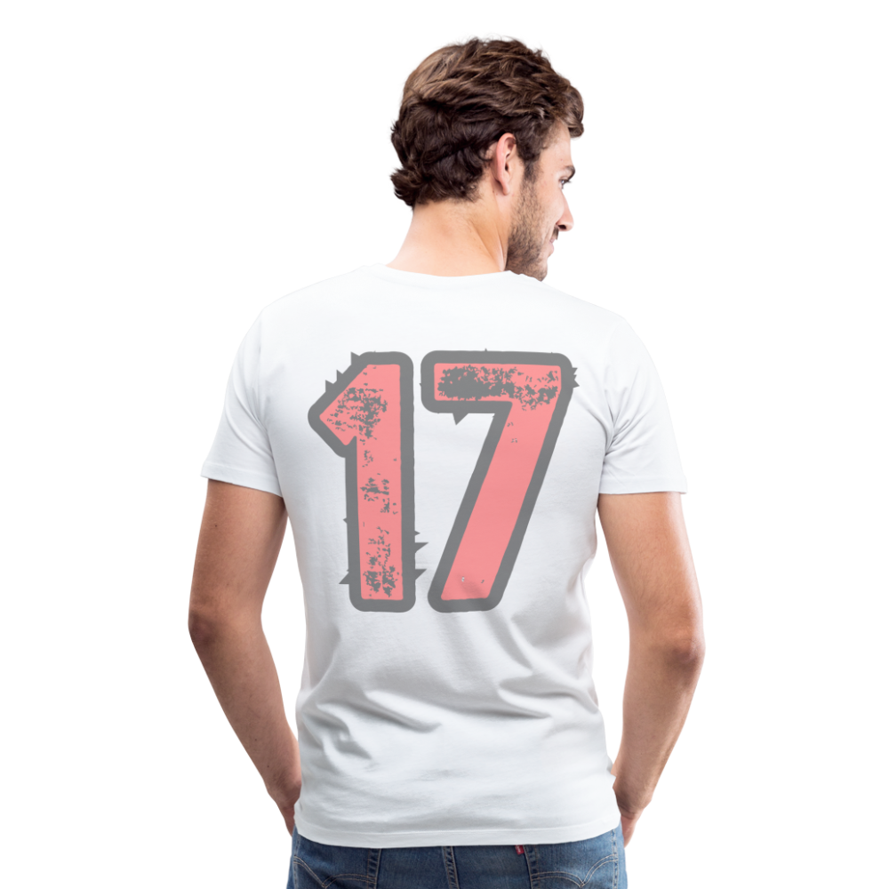 Männer Premium T-Shirt Q 17 light - weiß