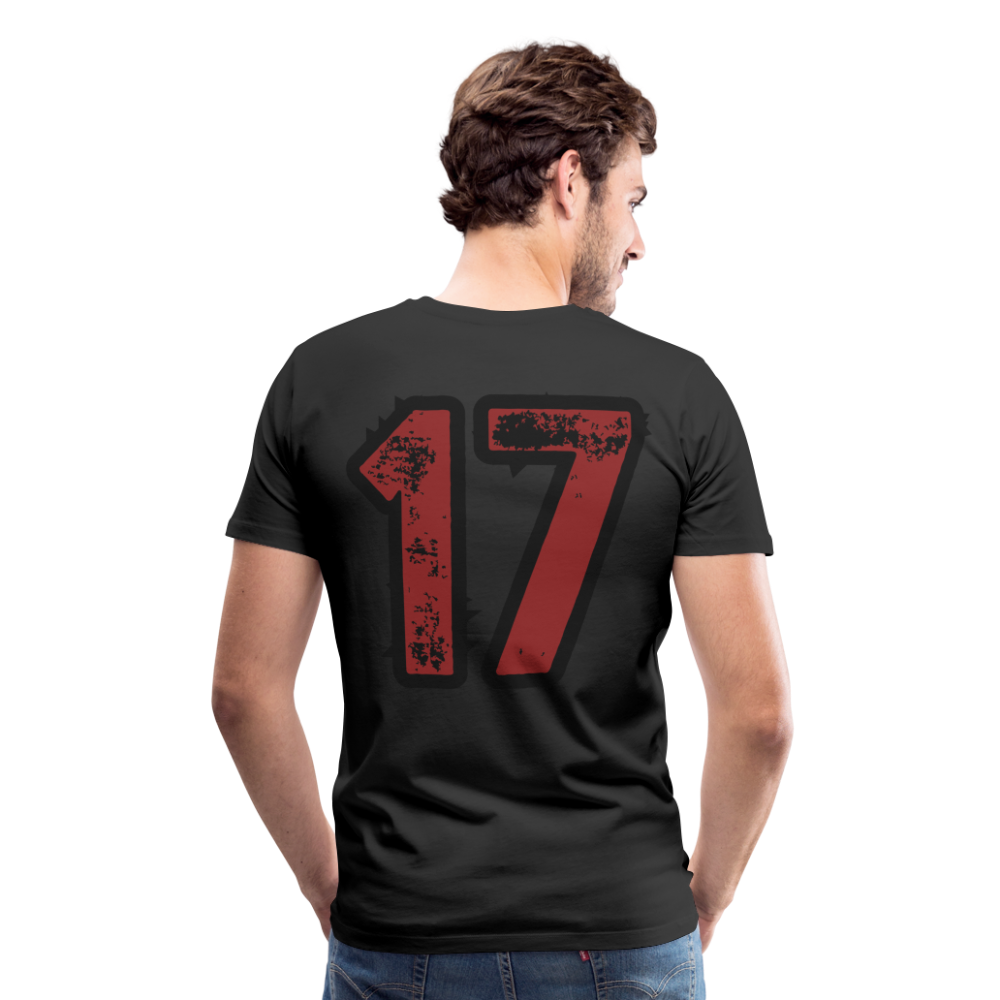 Männer Premium T-Shirt Q 17 light - Schwarz